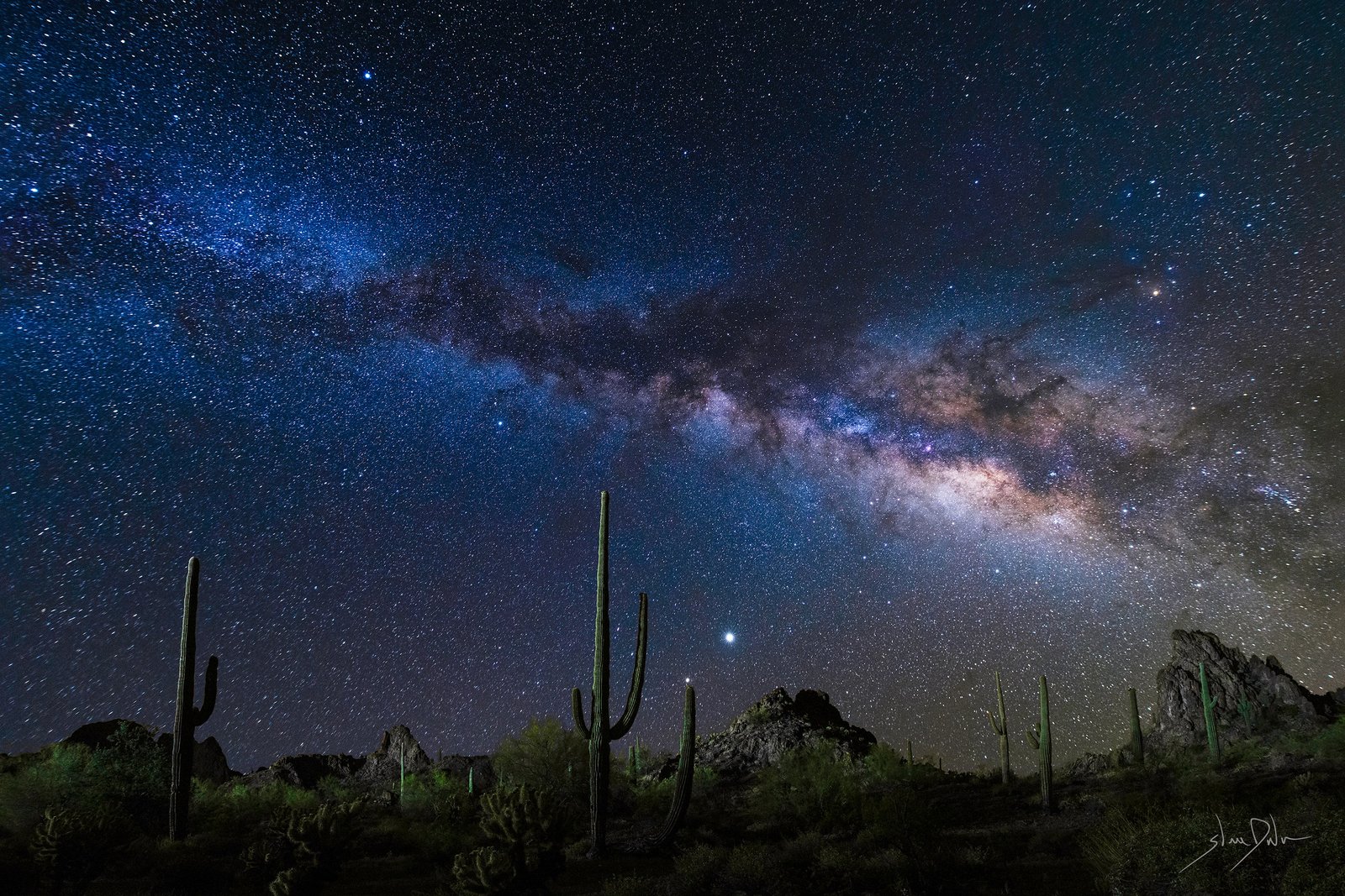 The Milky Way over the Arizona desert